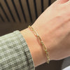 585er Gold Paperclip Duo Set - 15