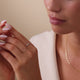 Baguette Cut Zirkonia Half Eternity Ring