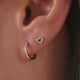 Clous Cœur Ouvert Zircon Pavé