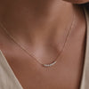 14 Karat Gold Cubic Zirconia Trail Necklace - 5
