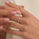 Four Prong Diamant Solitair Tapered Ring (0.10 ct)