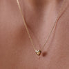 14 Karat Gold Puffy Heart Pendant Necklace - 4