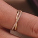 Crossover Cubic Zirconia Eternity Ring