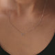 Pavé Cubic Zirconia Open Heart Pendant Necklace