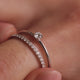 Bague Alliance Diamant (0.15 ct)