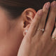 Four Prong Diamond Halo Studs (0.10 ct)