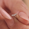 14 Karaat Witgoud met Diamanten Diamanten Gebogen Staaf Piercing (0.06 ct) - 4