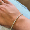14 Karat Guld Zirkonia Tennis Armbånd (18.5cm) - 10