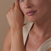 14 Karat Gold Pavé Cubic Zirconia Round Bracelet - 4