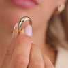 585er Gold Breiter Dome Ring - 4
