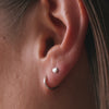 Or Blanc 14 Carats Clous Cœur - 4