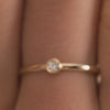 14 Karaat Goud met Diamant Bezel Set Diamant Ring (0.05 ct) - 4
