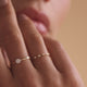 Trilogy Spaced Diamond Stacker Ring (0.05 ct)