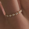 14 Karaat Goud met Diamanten Bezel Set Diamant Band Ring (0.15 ct) - 4
